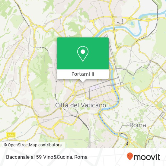 Mappa Baccanale al 59 Vino&Cucina