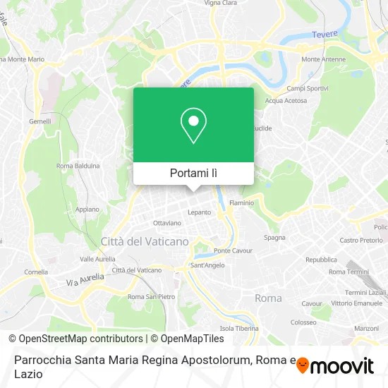 Mappa Parrocchia Santa Maria Regina Apostolorum