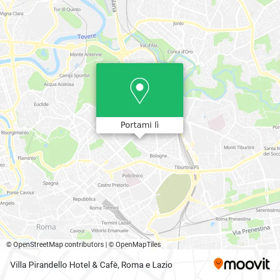 Mappa Villa Pirandello Hotel & Cafè