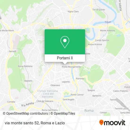 Mappa via monte santo 52