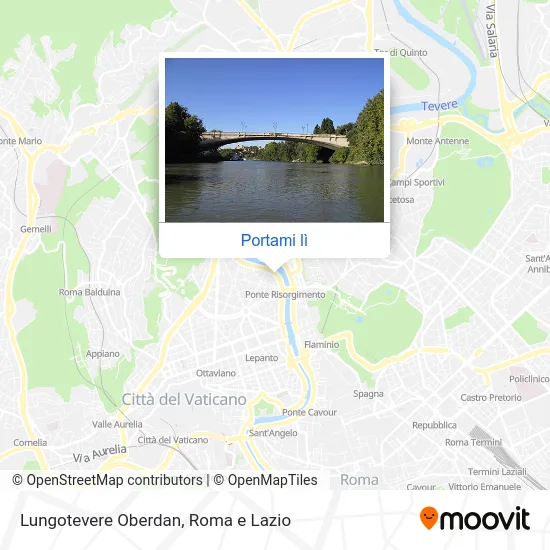Mappa Lungotevere Oberdan