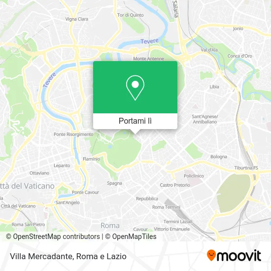 Mappa Villa Mercadante