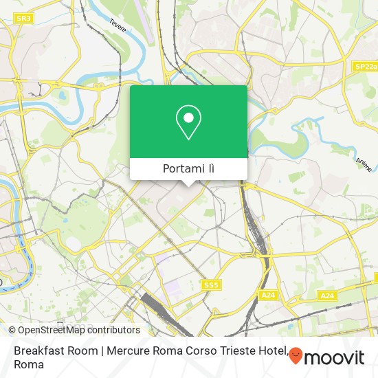 Mappa Breakfast Room | Mercure Roma Corso Trieste Hotel