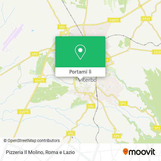 Mappa Pizzeria Il Molino