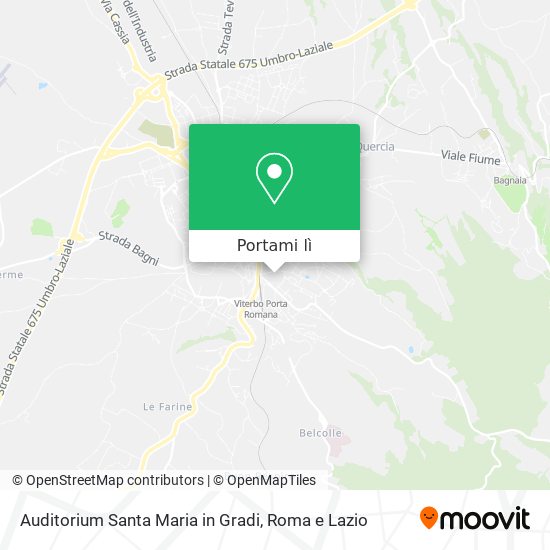 Mappa Auditorium Santa Maria in Gradi