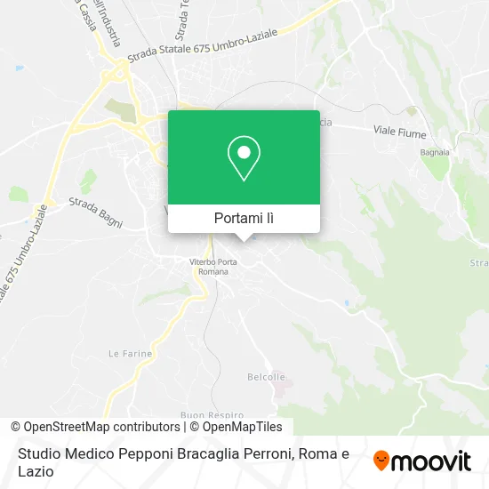 Mappa Studio Medico Pepponi Bracaglia Perroni