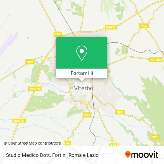 Mappa Studio Medico Dott. Fortini