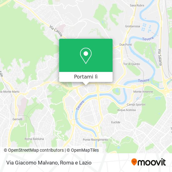 Mappa Via Giacomo Malvano