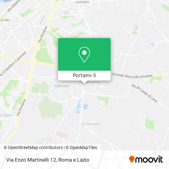 Mappa Via Enzo Martinelli 12