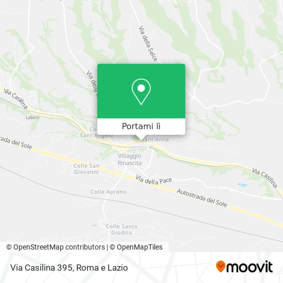 Mappa Via Casilina 395