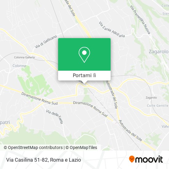 Mappa Via Casilina 51-82