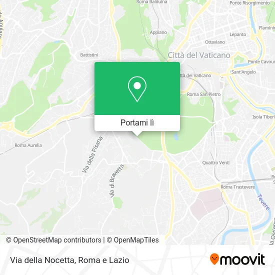 Mappa Via della Nocetta