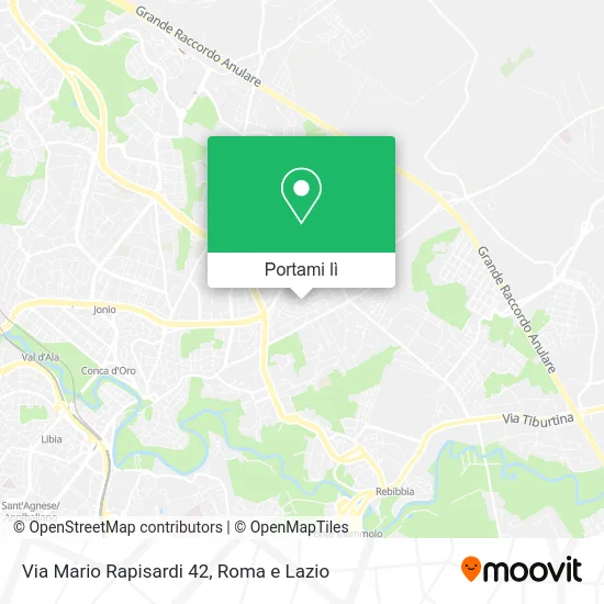 Mappa Via Mario Rapisardi 42
