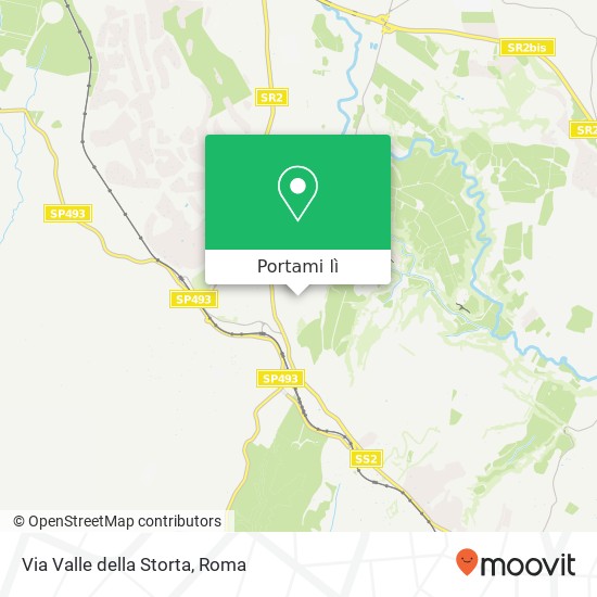 Mappa Via Valle della Storta