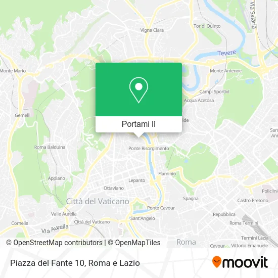 Mappa Piazza del Fante 10