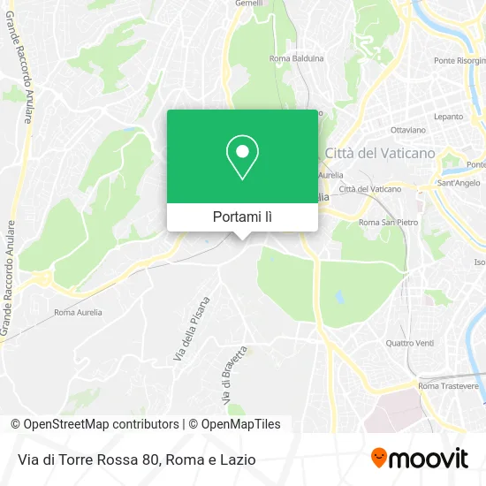 Mappa Via di Torre Rossa 80