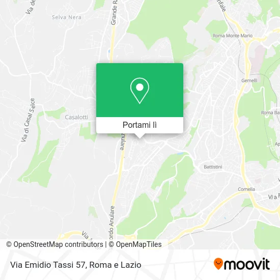 Mappa Via Emidio Tassi 57