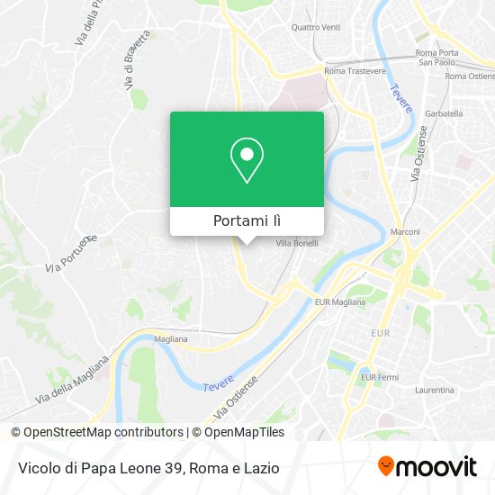 Mappa Vicolo di Papa Leone 39