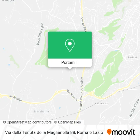Mappa Via della Tenuta della Maglianella 88