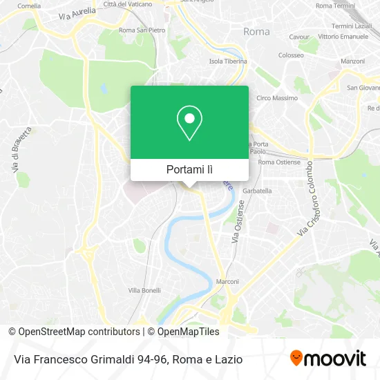 Mappa Via Francesco Grimaldi 94-96