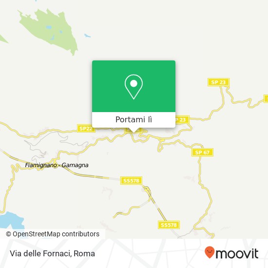 Mappa Via delle Fornaci