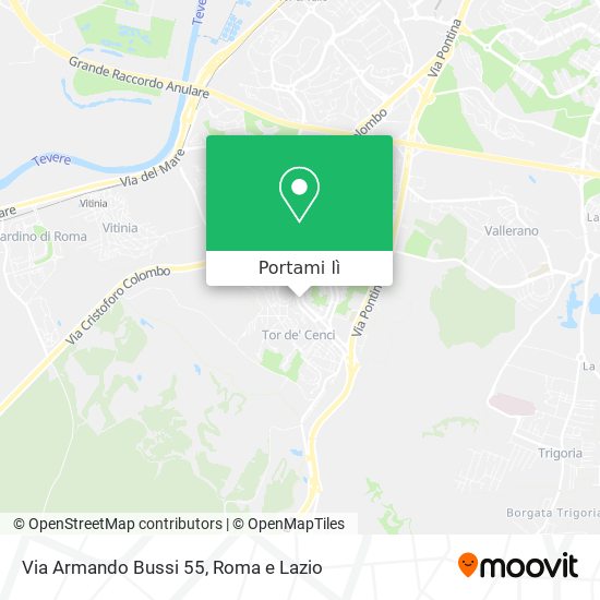 Mappa Via Armando Bussi 55