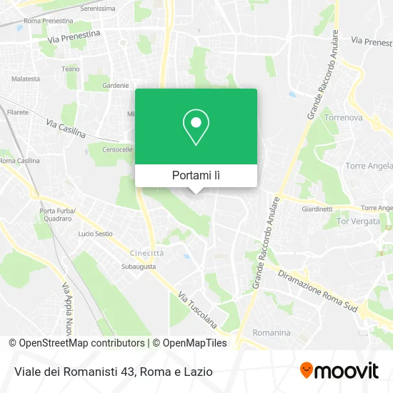 Mappa Viale dei Romanisti 43
