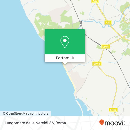 Mappa Lungomare delle Nereidi 36