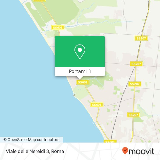 Mappa Viale delle Nereidi 3