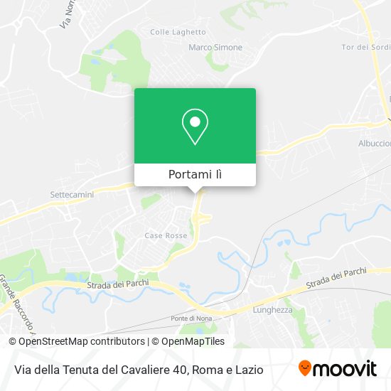 Mappa Via della Tenuta del Cavaliere 40