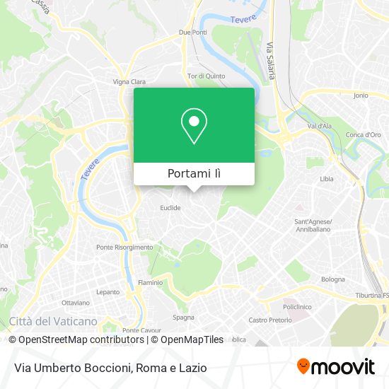 Mappa Via Umberto Boccioni