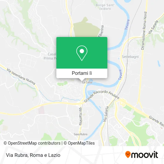 Mappa Via Rubra