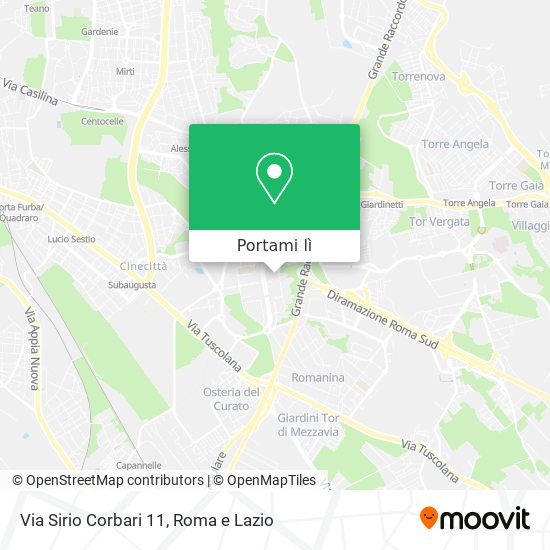 Mappa Via Sirio Corbari 11