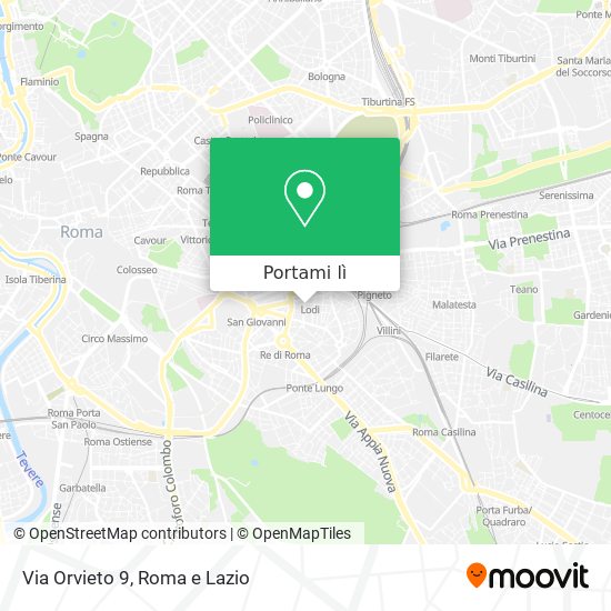 Mappa Via Orvieto 9