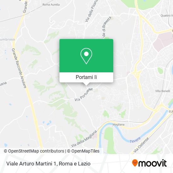 Mappa Viale Arturo Martini  1