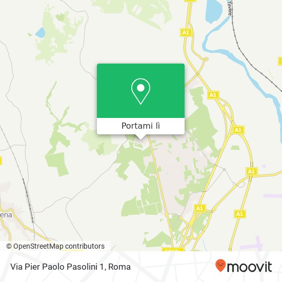 Mappa Via Pier Paolo Pasolini 1