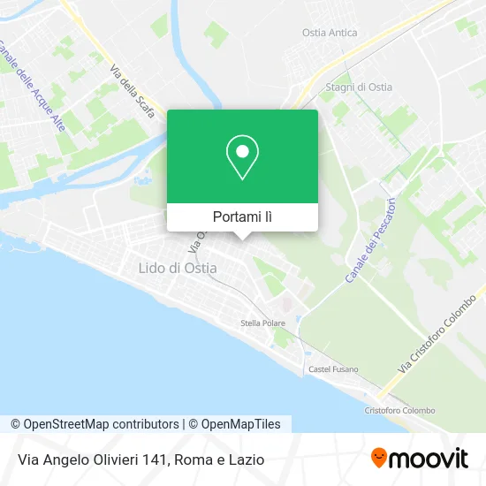 Mappa Via Angelo Olivieri 141