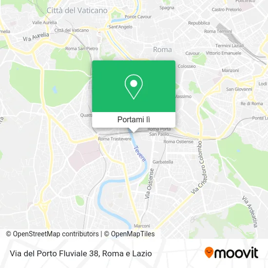 Mappa Via del Porto Fluviale 38