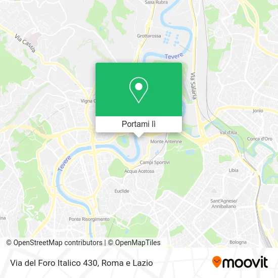Mappa Via del Foro Italico 430