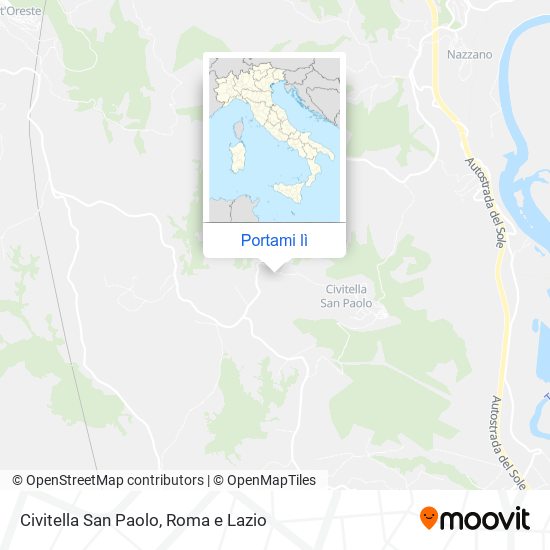 Mappa Civitella San Paolo