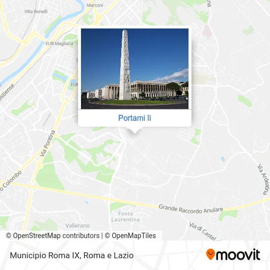 Mappa Municipio Roma IX