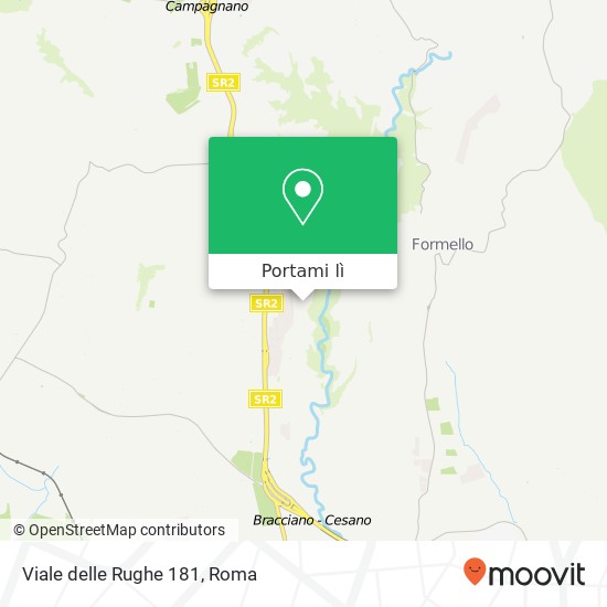 Mappa Viale delle Rughe 181