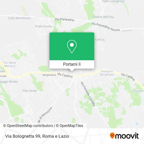 Mappa Via Bolognetta 99