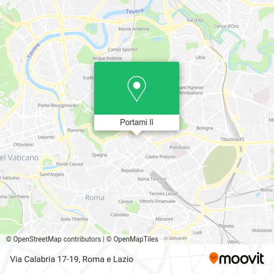 Mappa Via Calabria 17-19