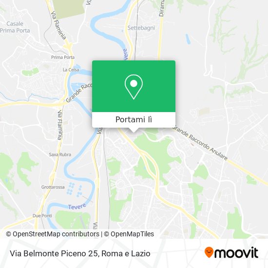 Mappa Via Belmonte Piceno 25