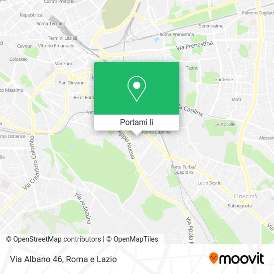 Mappa Via Albano 46