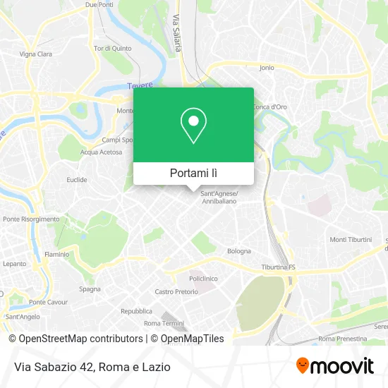 Mappa Via Sabazio 42