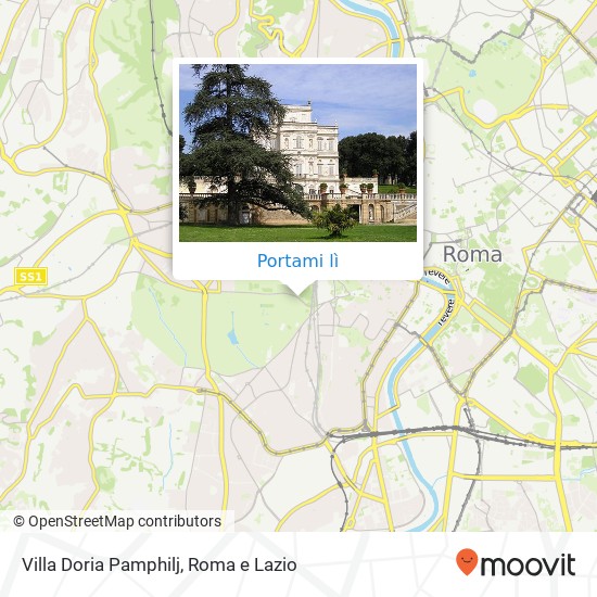 Mappa Villa Doria Pamphilj