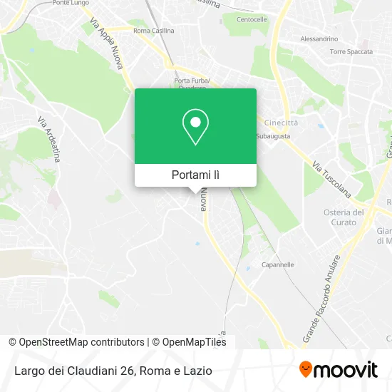 Mappa Largo dei Claudiani  26