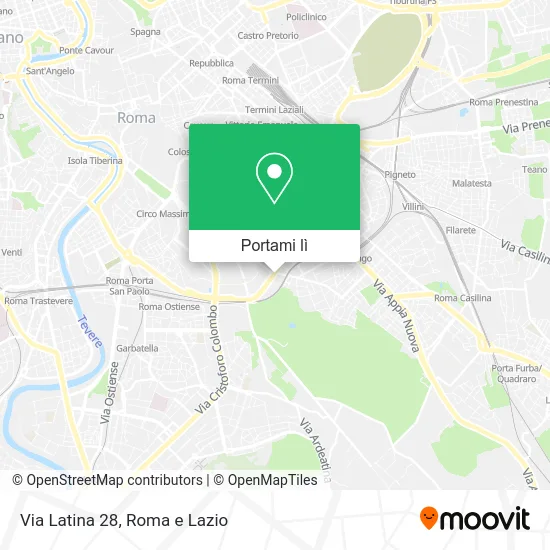 Mappa Via Latina 28